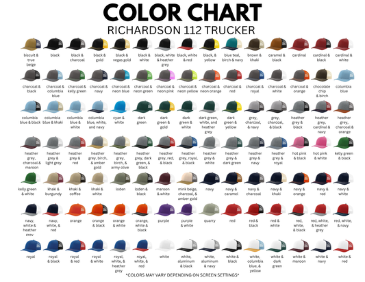 Custom Richardson 112 Caps