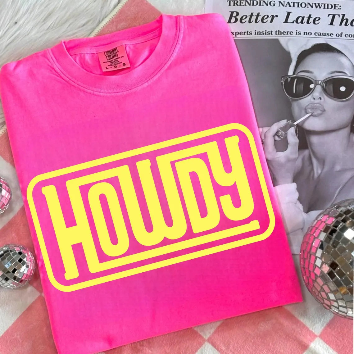 Hot Pink Howdy Tee